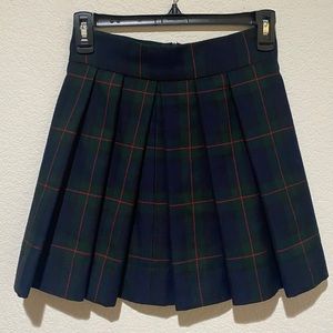 Pleated mini skirt